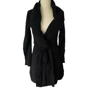 Shimera Black Cashmere Robe Large